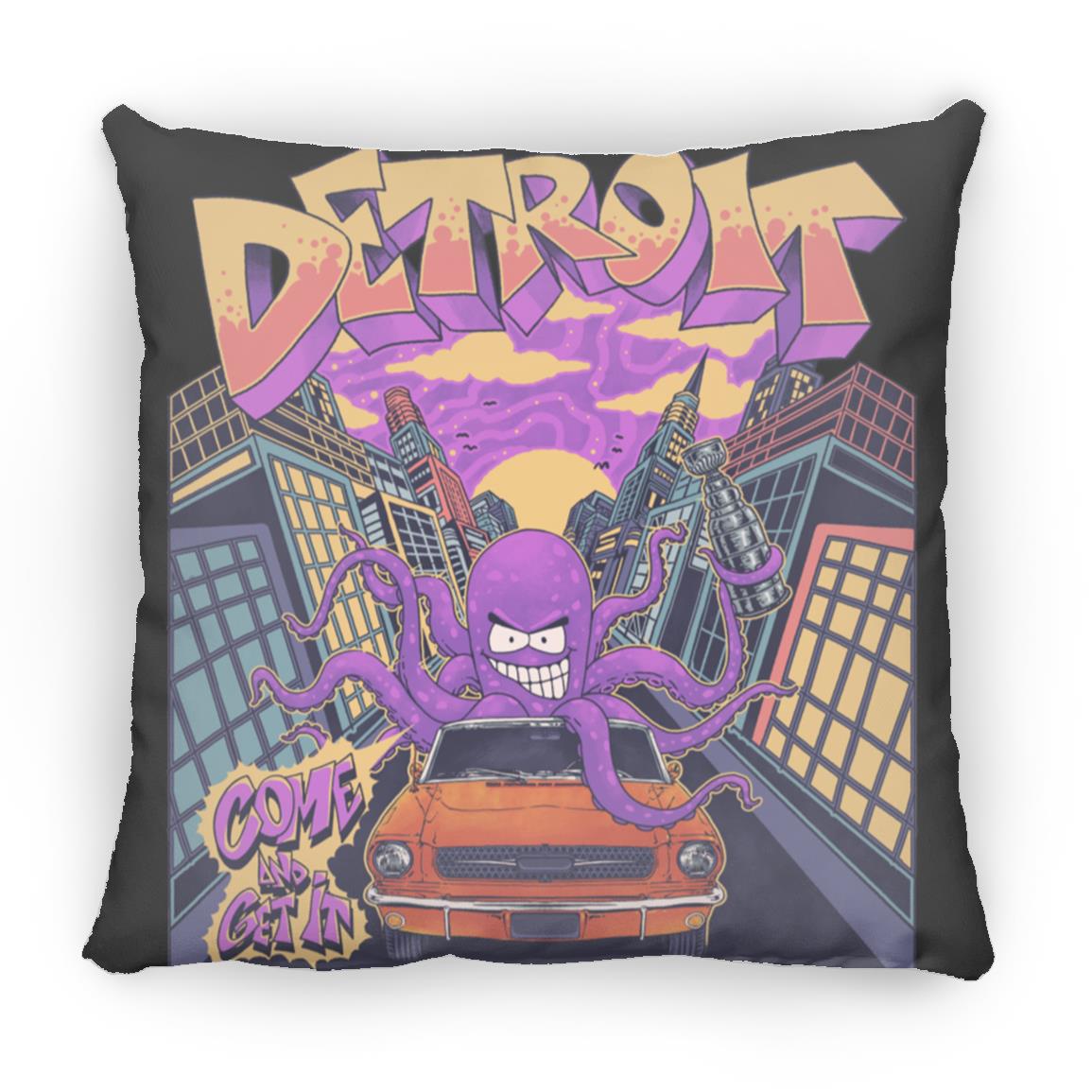 Al the Octopus X Detroit Pillow