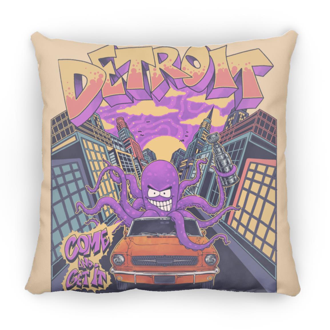 Al the Octopus X Detroit Pillow