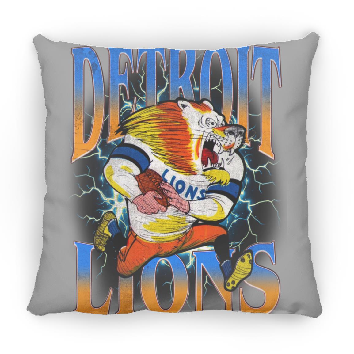 Retro Detroit Lions PIllow