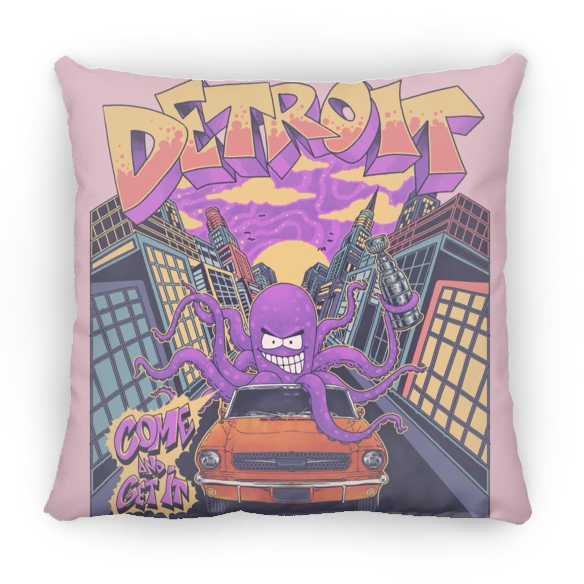 Al the Octopus X Detroit Pillow