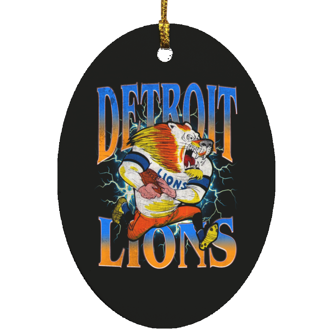 Classic Detroit Lions Ornament