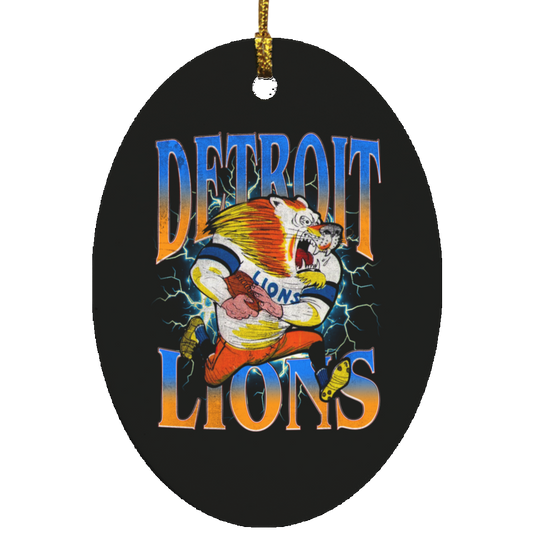 Classic Detroit Lions Ornament